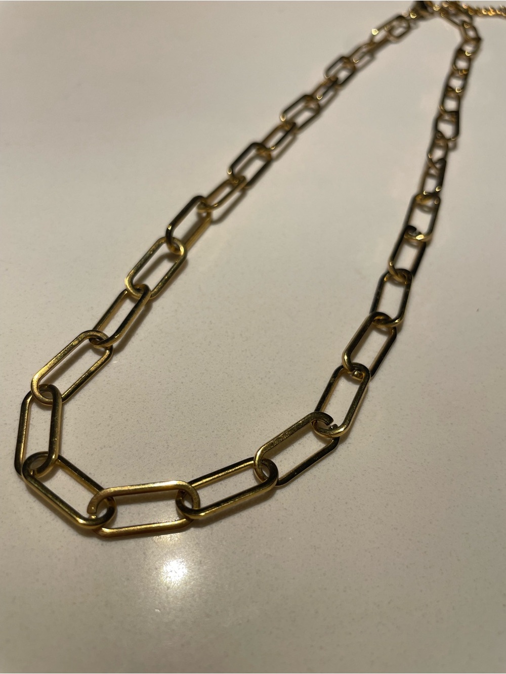 Hey Harper Gold Paperclip Link Necklace - Picture 2 of 3